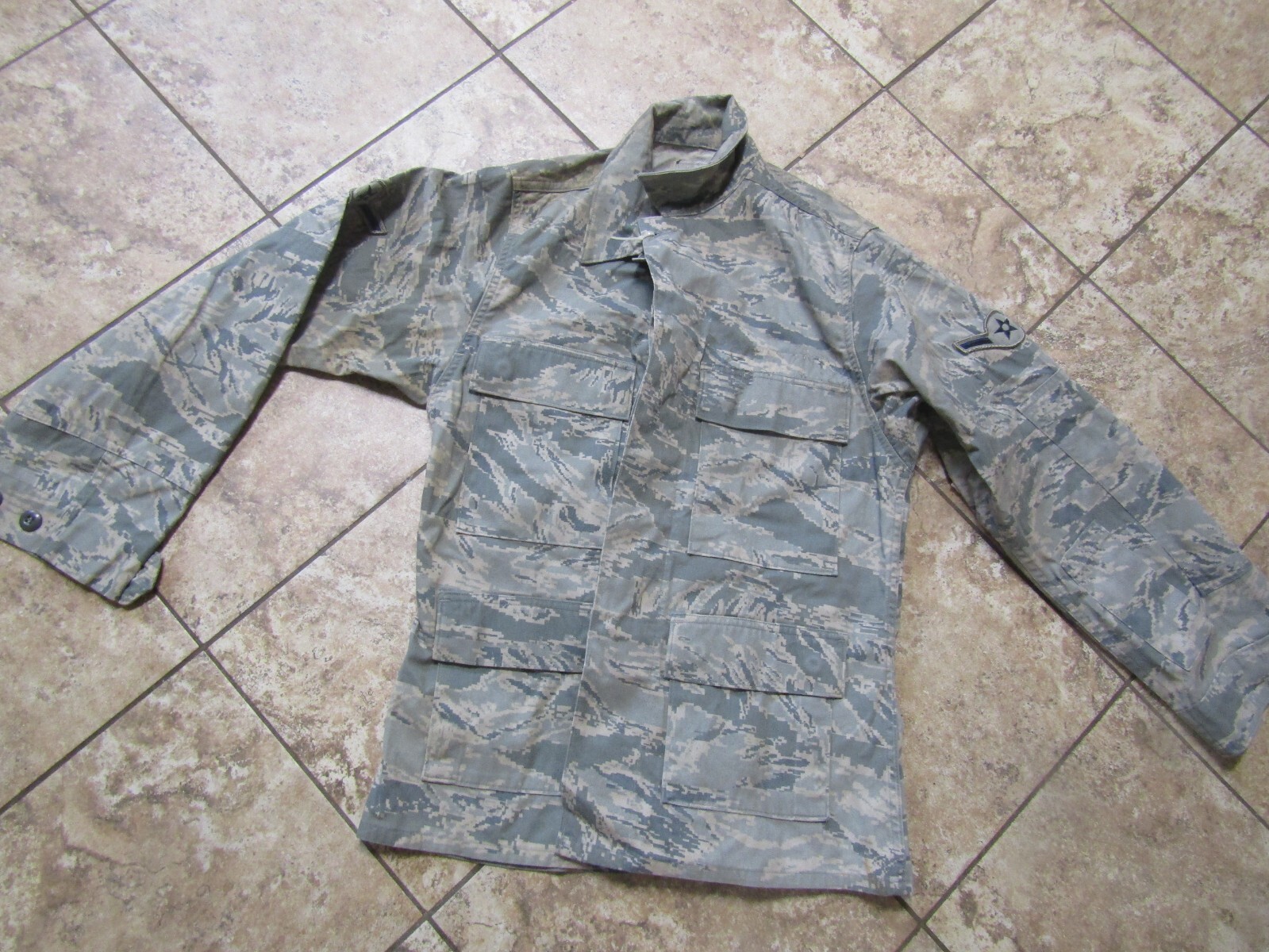 USGI ISSUE MILITARY TOP JACKET US AIR FORCE DIGITAL STYLE SIZE 36 LONG
