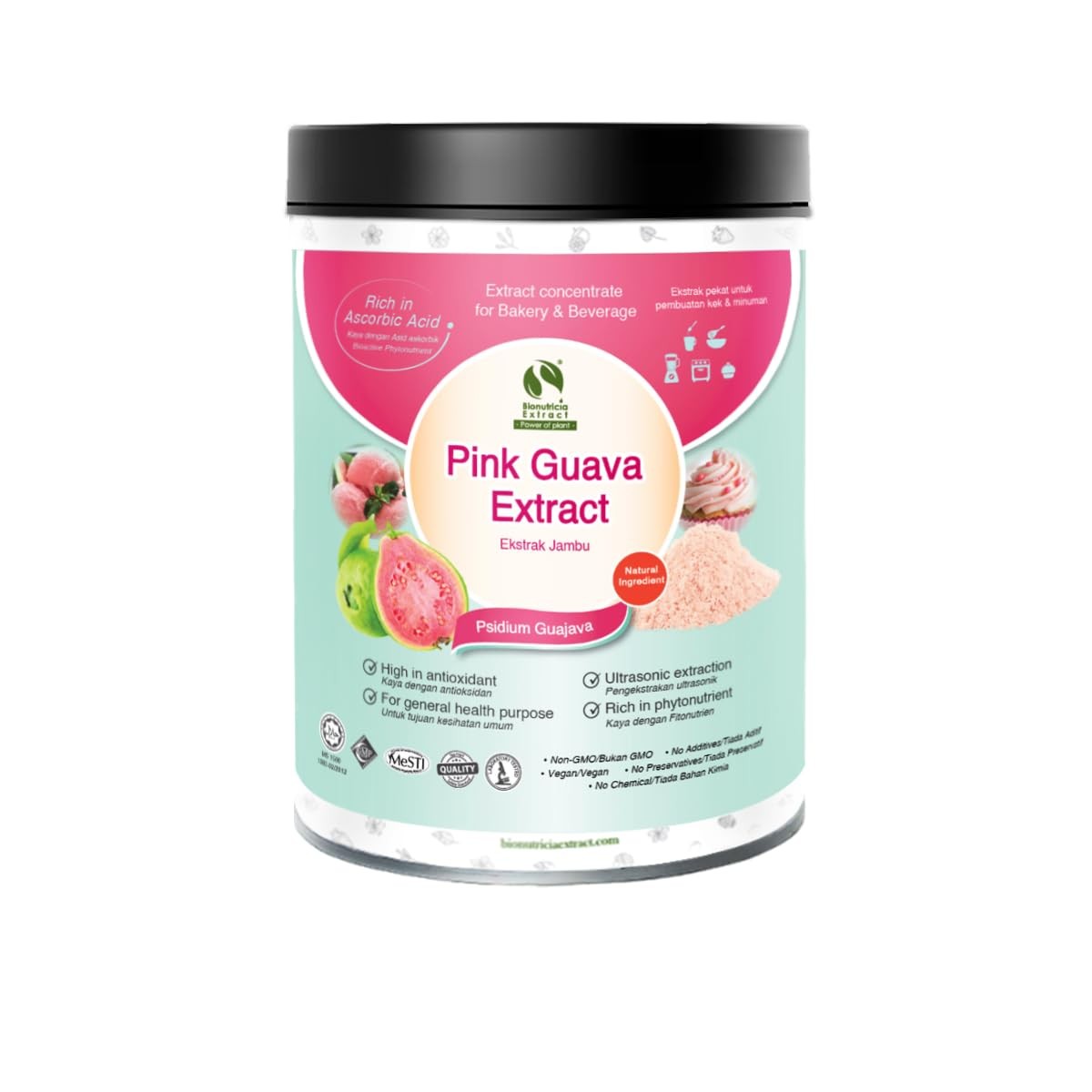Pink Guava Extract Powder 20:1 Standardized Concentrate | Natural Source of V...