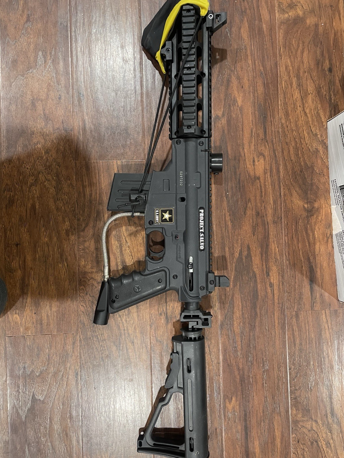 Tippmann US Army Project Salvo Paintball Gun with Hopper And Manual