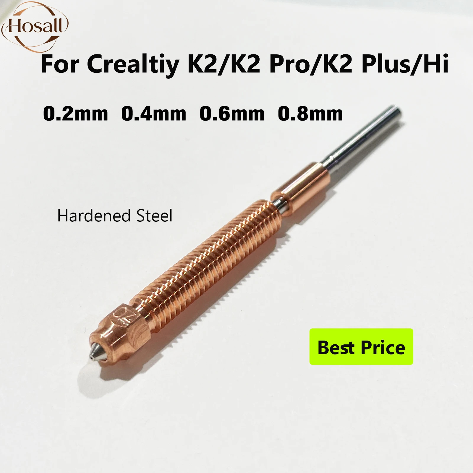 Hardened Steel Nozzle for Creality K2 K2 Plus K2Pro Quick-Swap Creality Hi
