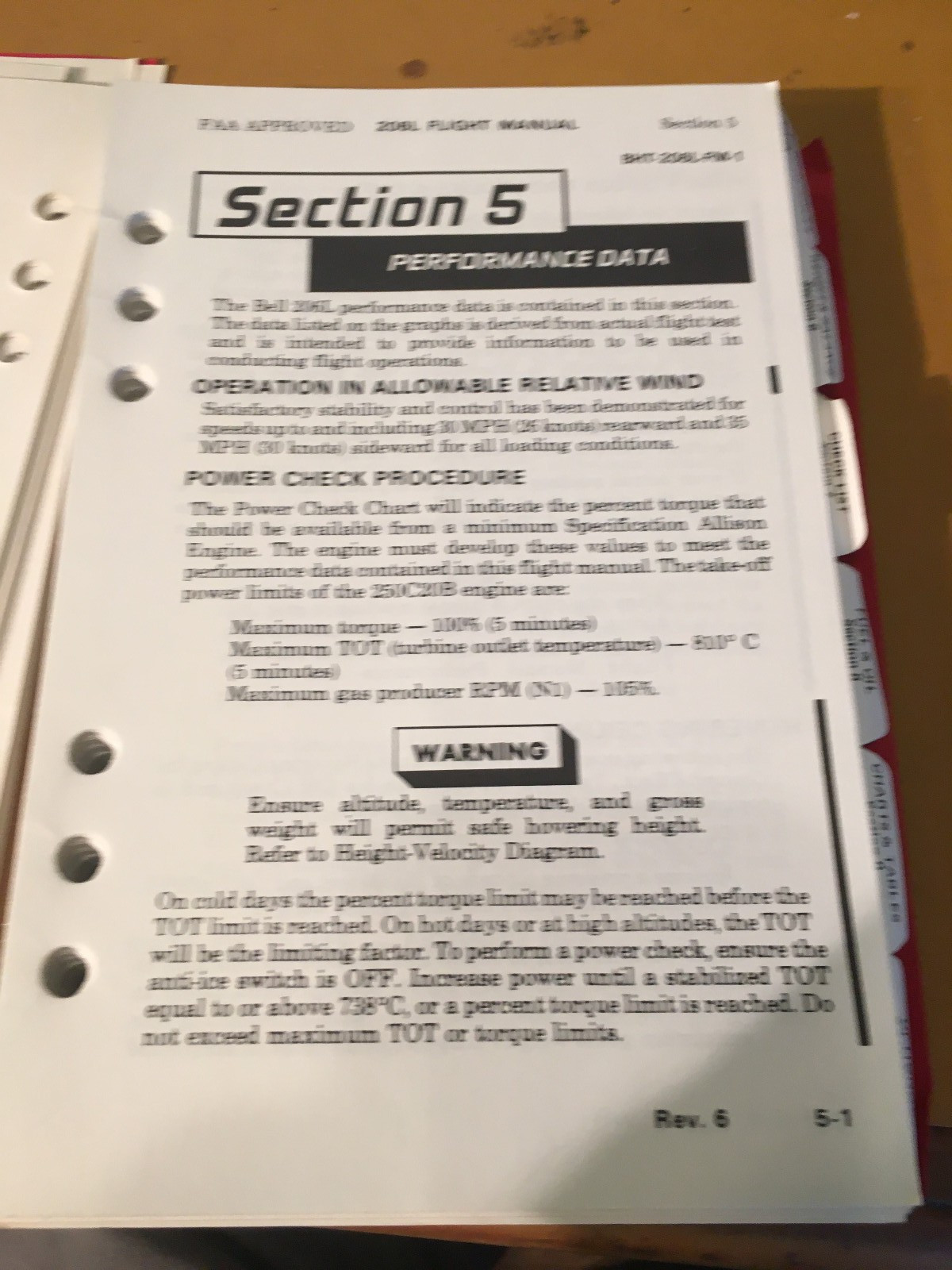 Bell 206L Long Ranger Pilot's Flight Manual