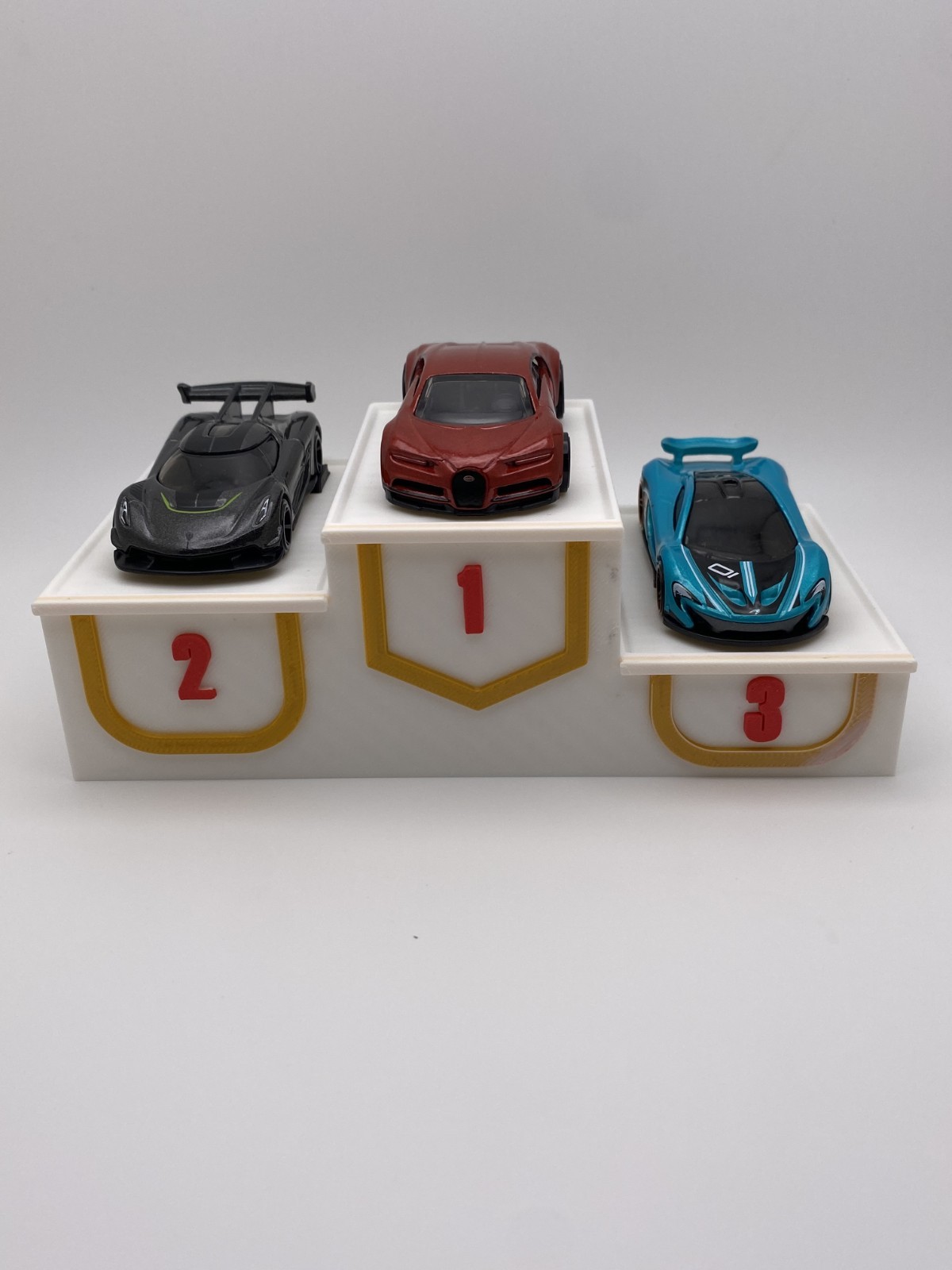 Winners Podium Stand Display Diecast Race Track 1:64 Scale
