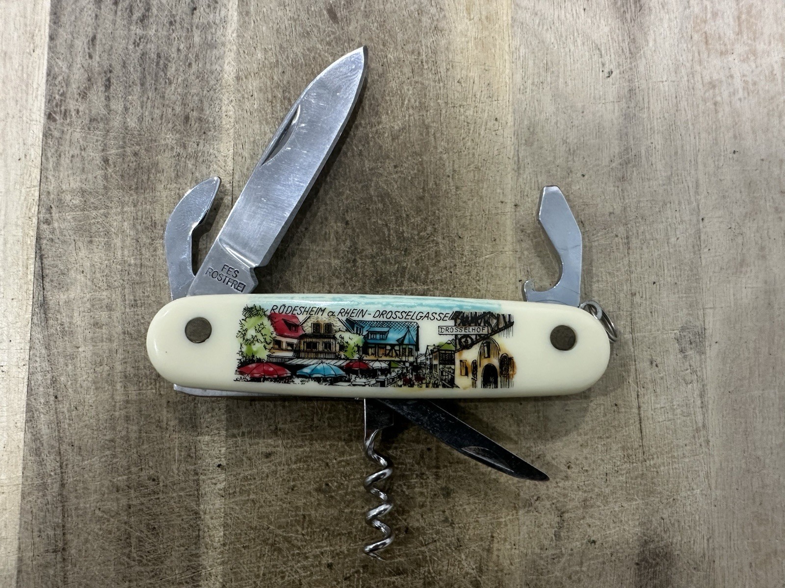 Outdoor FES ROSTFREI Multi-Tool Knife German Stainless Steel Blade
