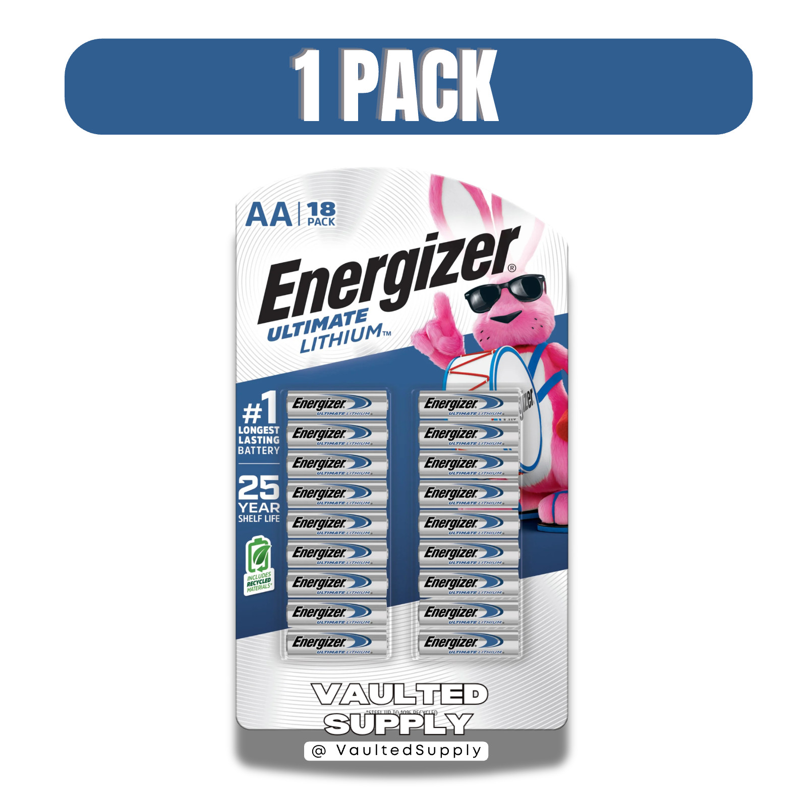 Energizer Ultimate Lithium AA Batteries 18 Pack L91 Long Lasting Exp 12/2048
