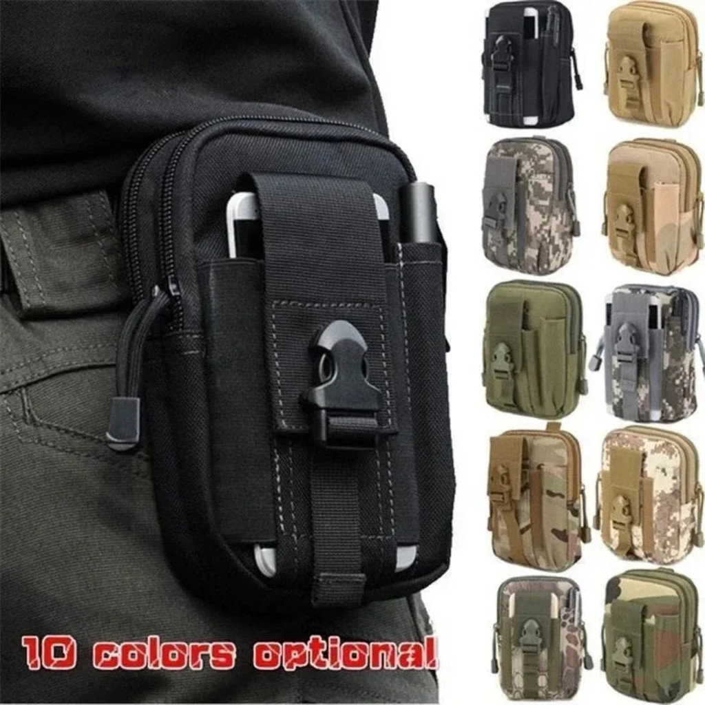 Mobile Phone Case Pouch Waist Bag Waterproof Nylon Multifunction Casual Men Wais