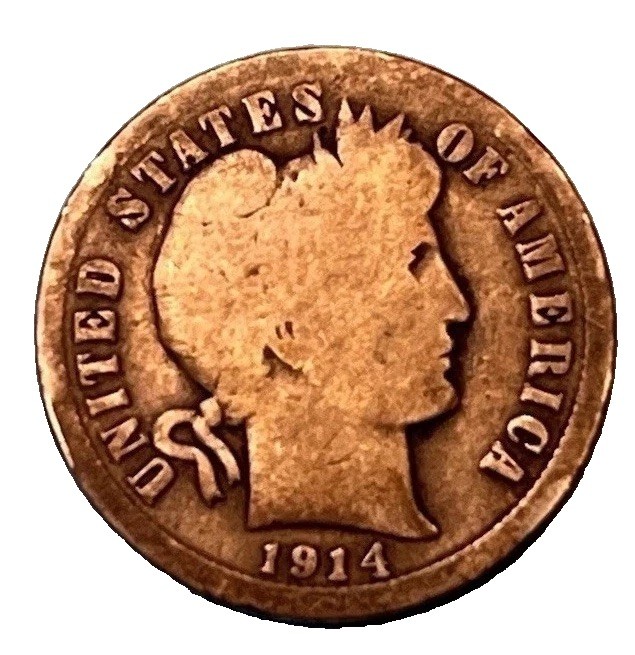 1914 Barber Dime