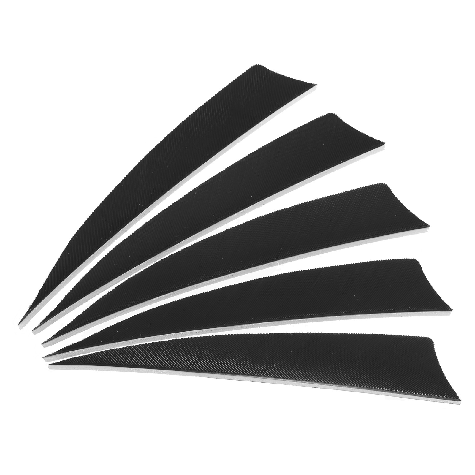 Arrows Vanes 50 Pack 4 Inch Arrow Feather Right Wing Black for DIY