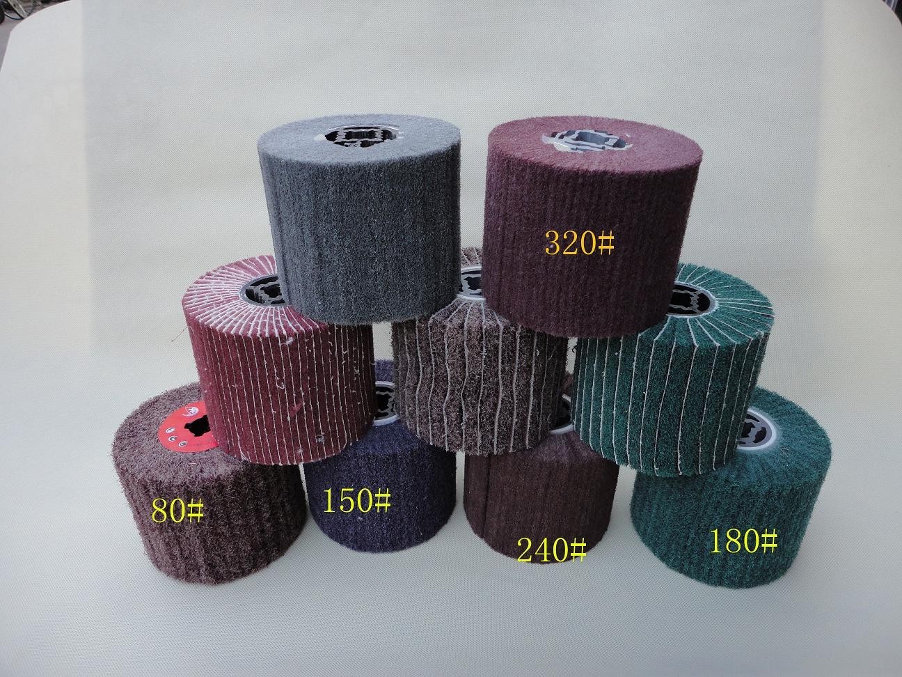6 FLEECE (Nonwoven) Wheel Grit 60 80 Burnishing metal wood rust paint removal