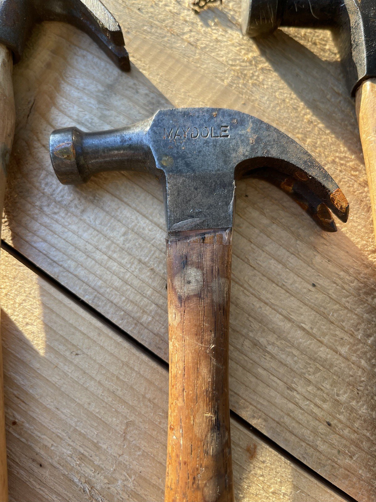 Antique Vintage Hammer-MAYDOLE-Claw/Bell-Faced, Adze-Eye-Collectible Tool-Hammer