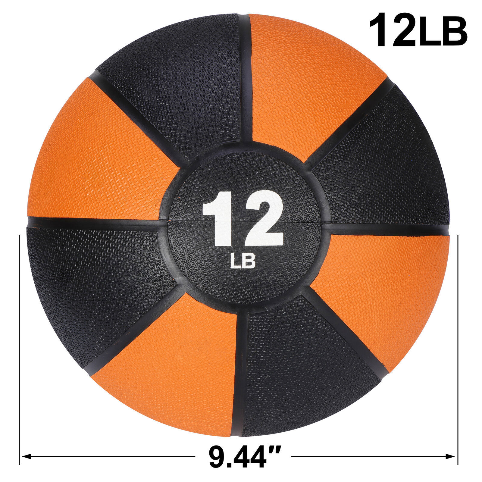 12lb Portable Fitness Medicine Exercise Ball Balance Gym Equipment Build Muscle