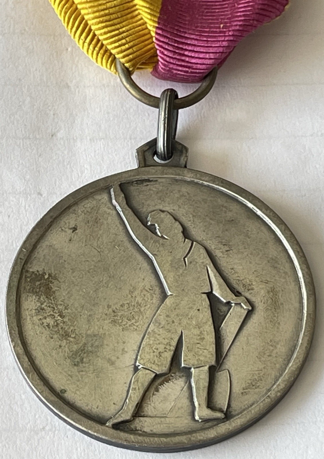 Medal FGC Balilla Command Federal Bari Traversata Podistica 1935 Sport Arg.