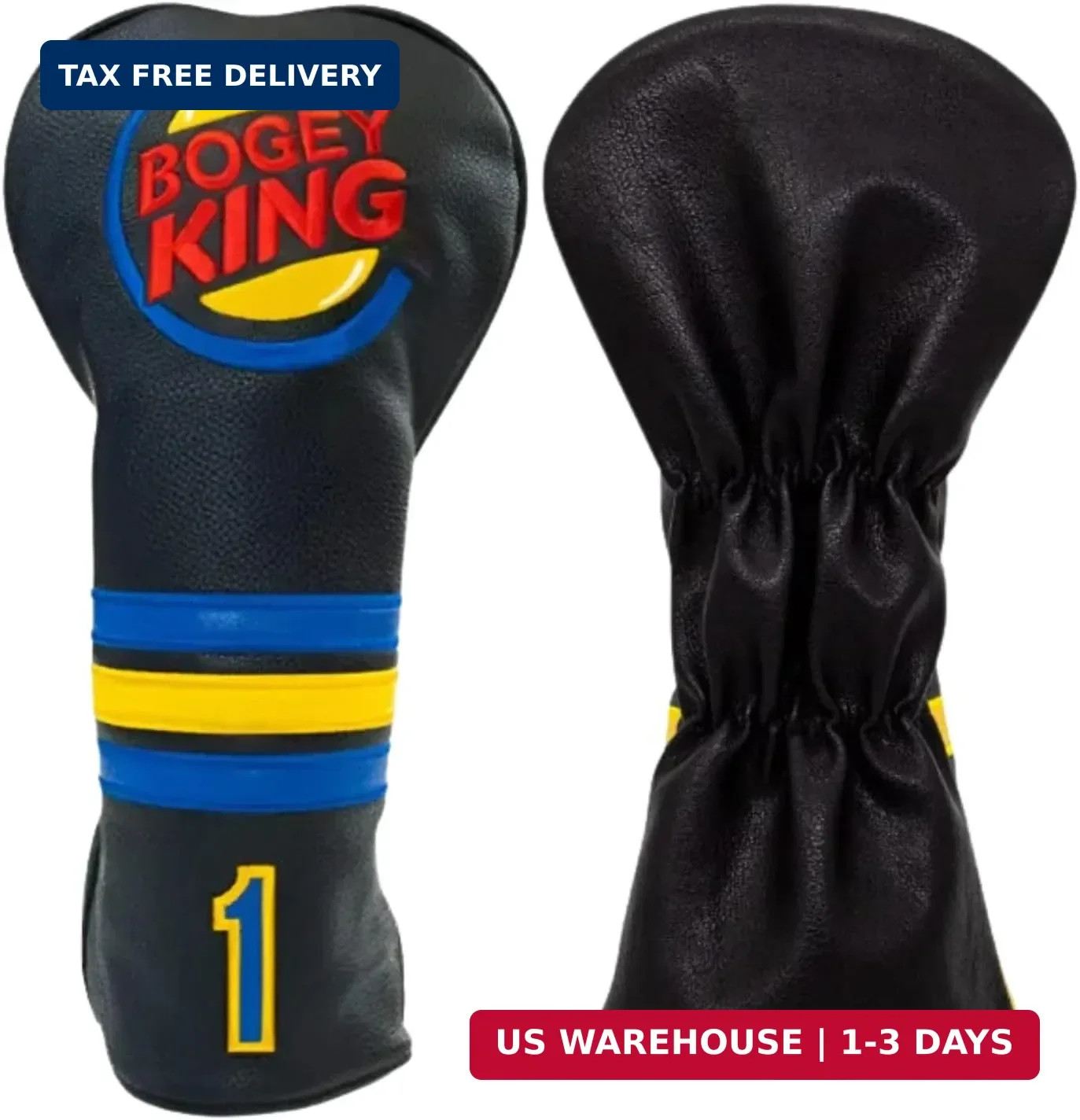 Golf Head Covers, Golf Headcovers for Woods and Driver Fairway Hybrids Women Men