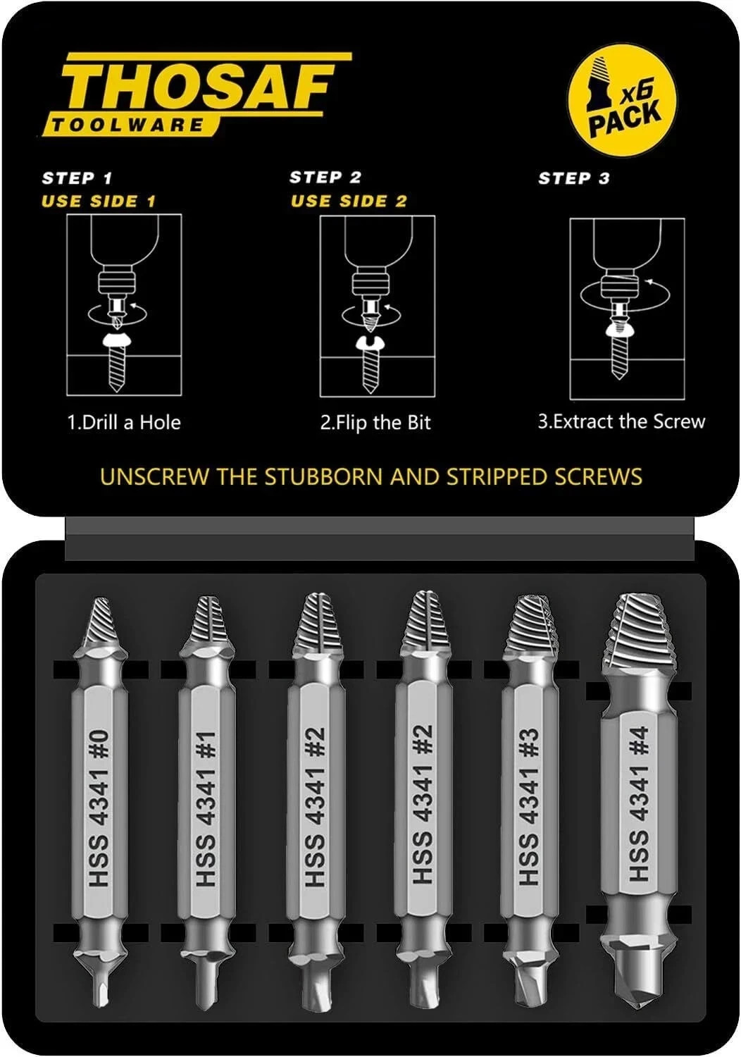 Damaged Screw Extractor Set,Christmas Stocking Stuffers for Adults Men Him | Gif