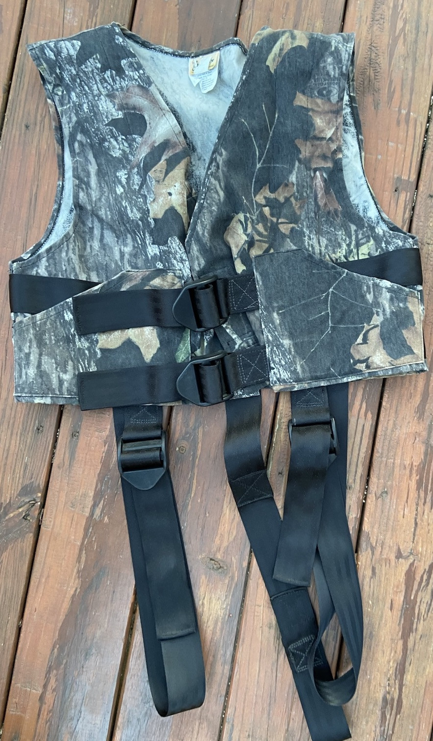 Breaux Safety Harness Vest Adult XL Mossy Oak Camo Hunting