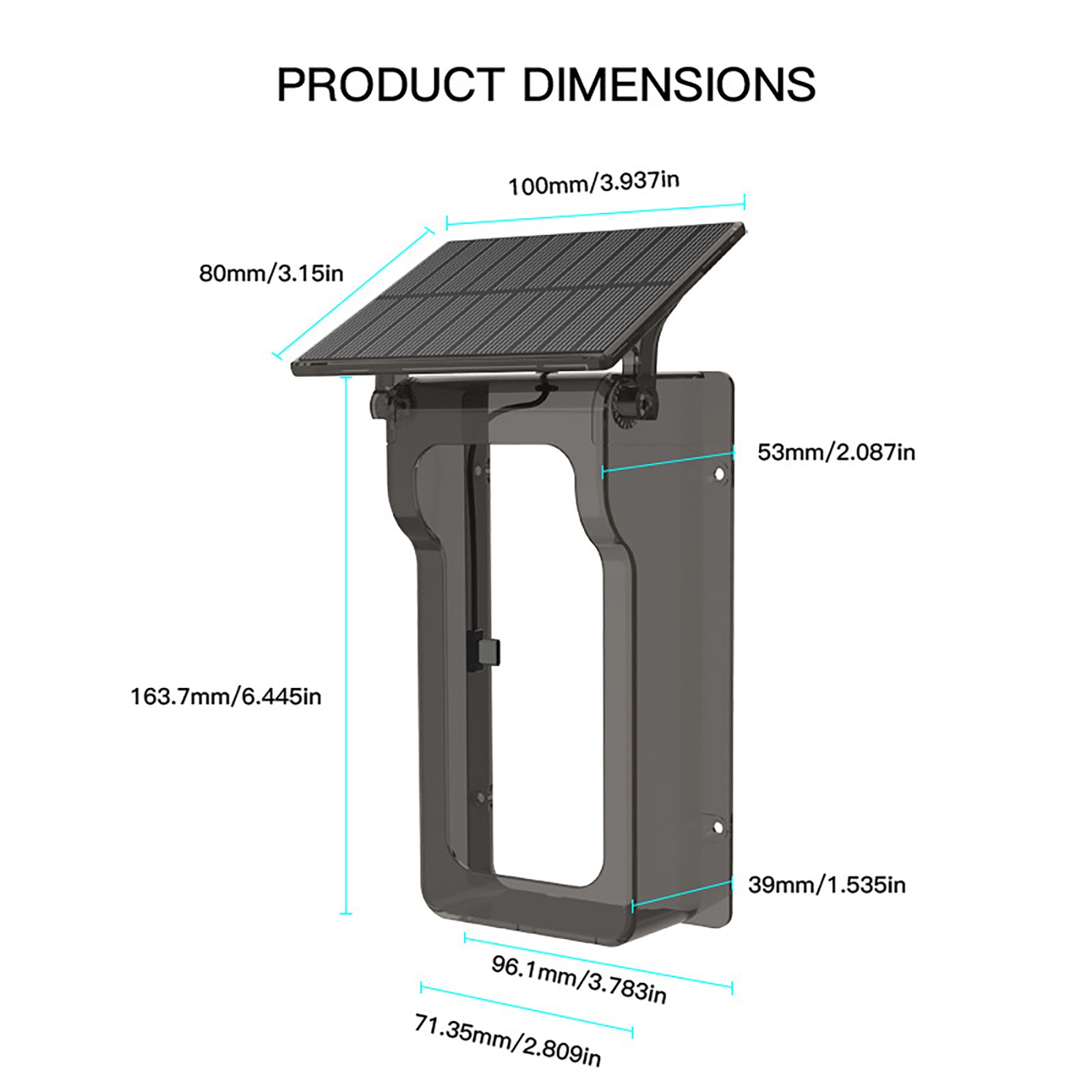 Solar Powered Wireless Intercom Doorbell Video Home Systems Motion Detection