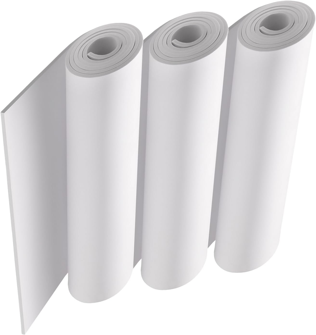 3-Pack 3Mm Thick White Eva Foam Cosplay Sheets Roll, 13.9" X 59" Premium Eva Cra