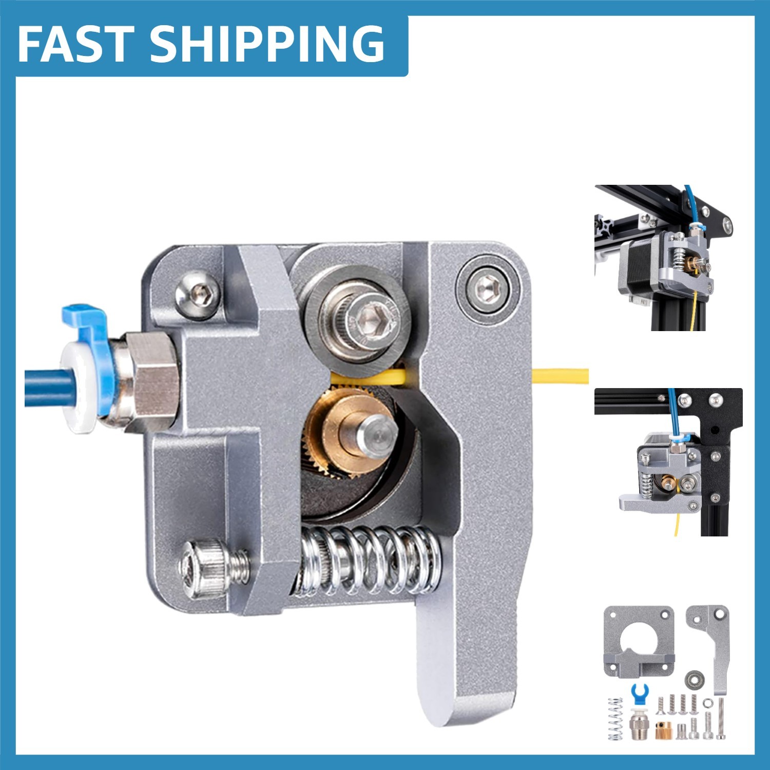 3D Printer Upgrades: Aluminum MK8 Extruder for Ender 3/CR-10 Series