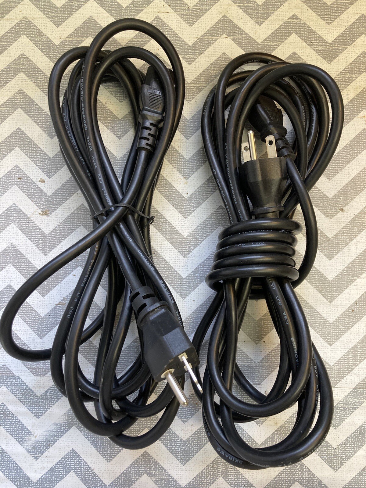Ballast Power Cord 15FT 240V 18AWG 300V Lot of 2