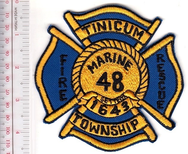 Fire Boat Pennsylvania Tinicum Township Fire Company Marine 48 Fire NO TARIFF