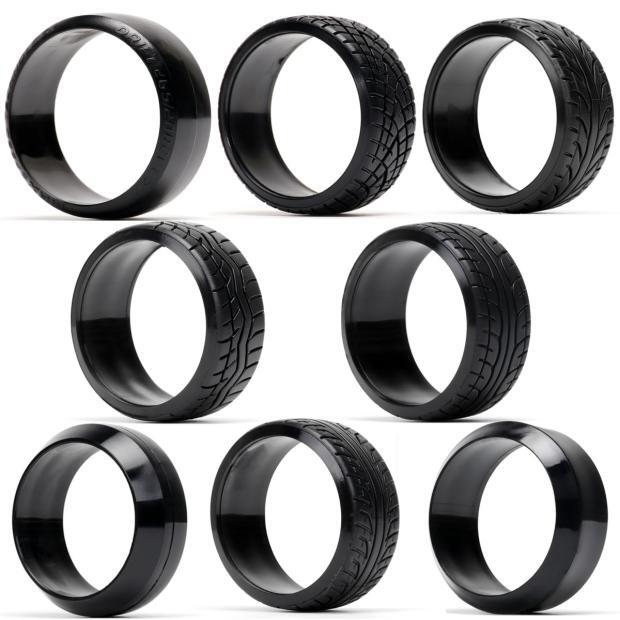 4x 26mm Drift Tires For 1/ 10 HPI HSP Redcat Tamiya CS D4 XIS Kyosho tt01 RC Car