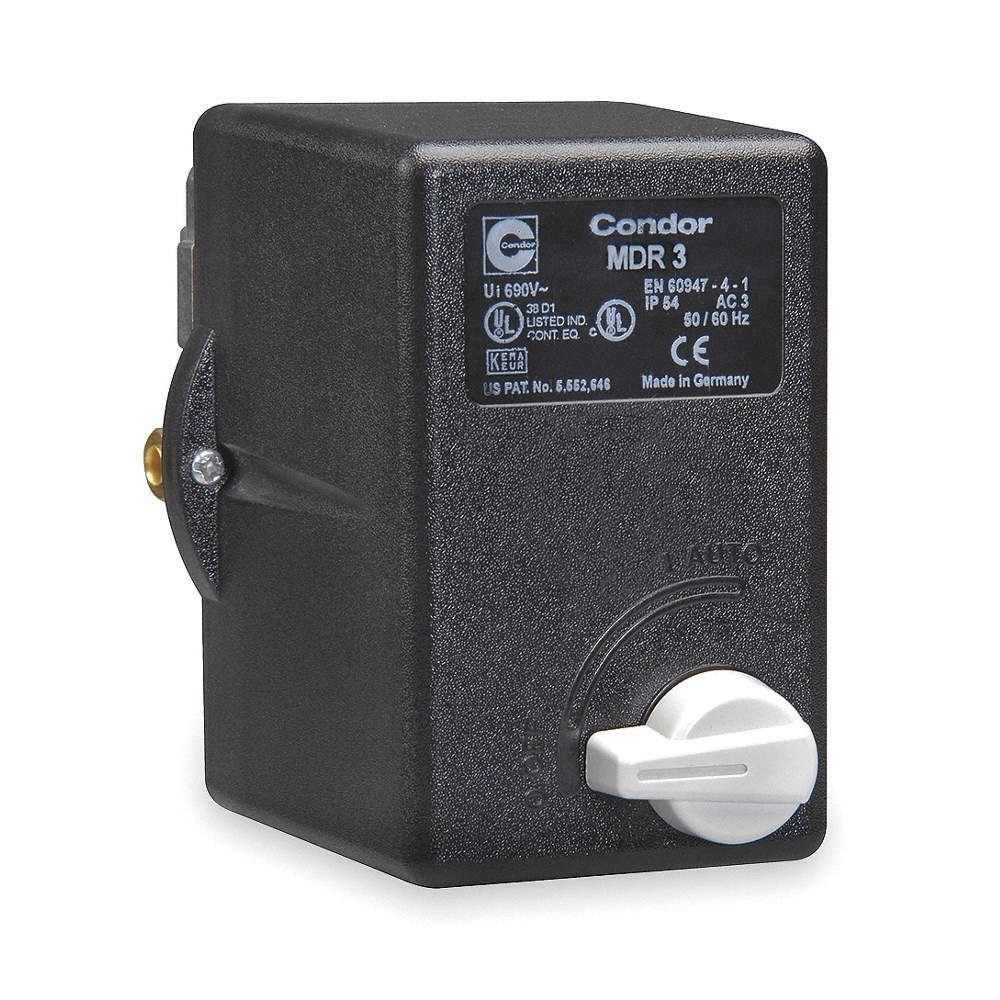 CONDOR USA, INC 31EE3EXX PressureSwitch,Auto/Off,3PST,45-160psi 3FWE9