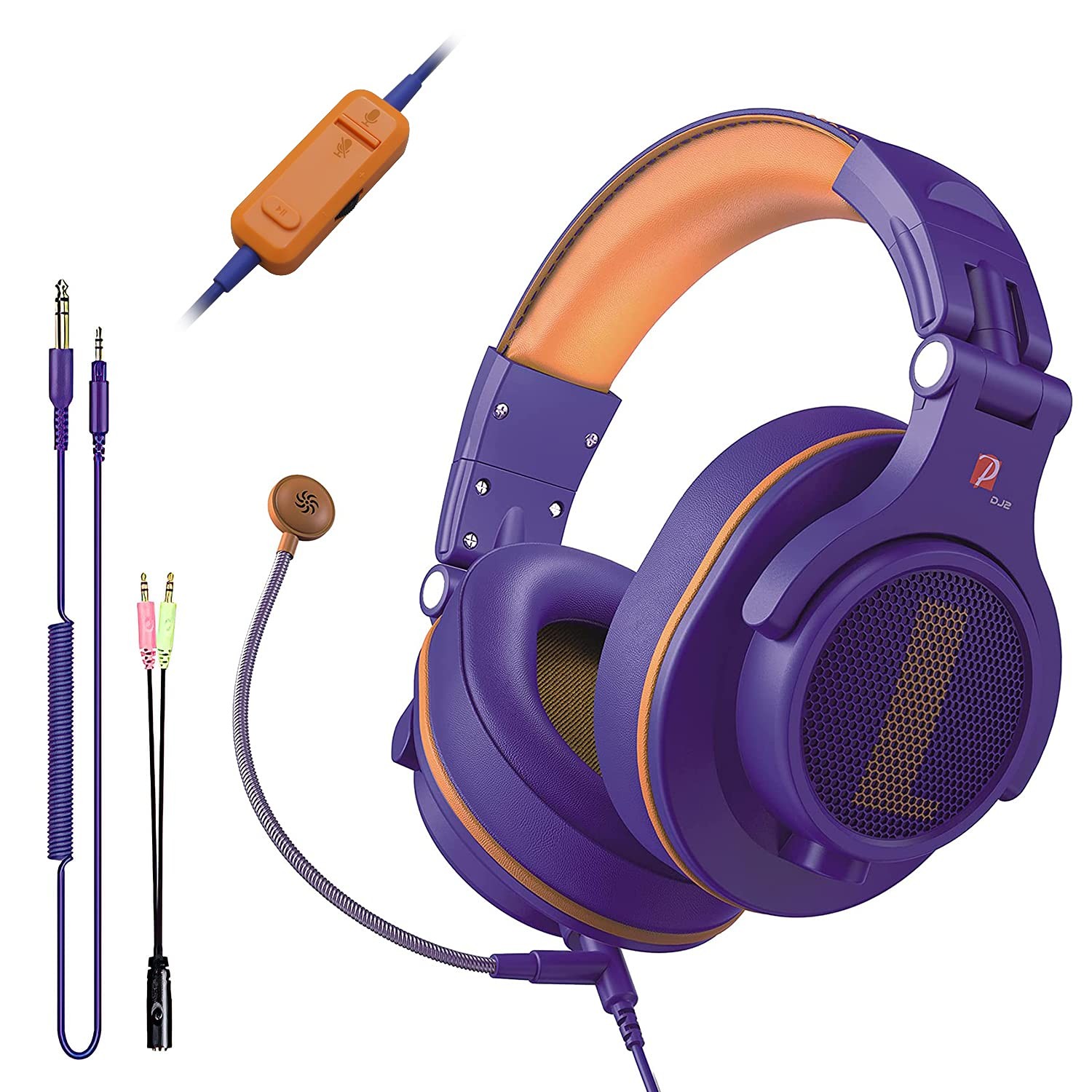 Prosonic DJ2XG Headsets with Boom Mic, Wired Over Ear Headphones for Business...