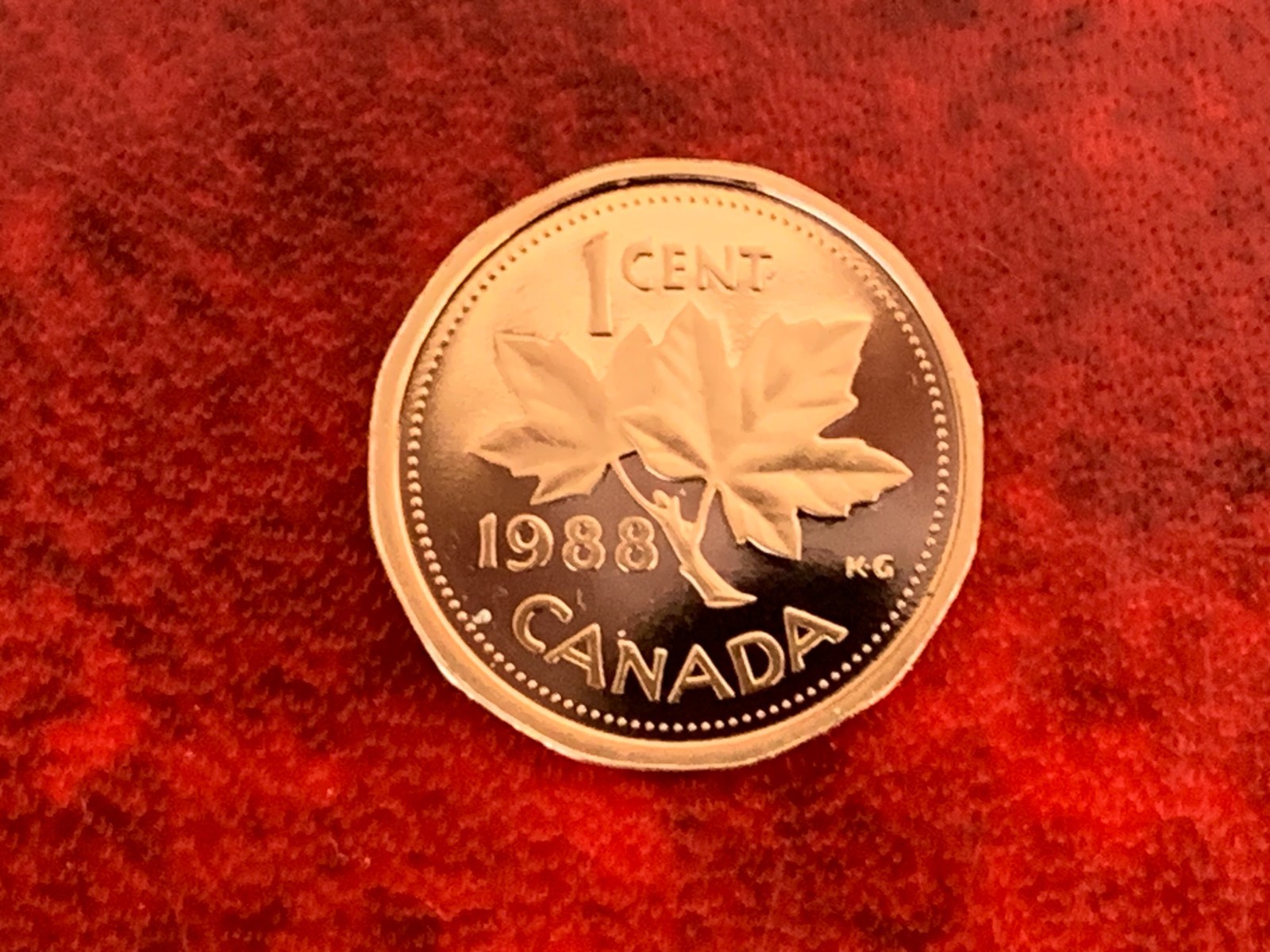 Canada 1 Cent 1988 Proof Coin-Uncirculated