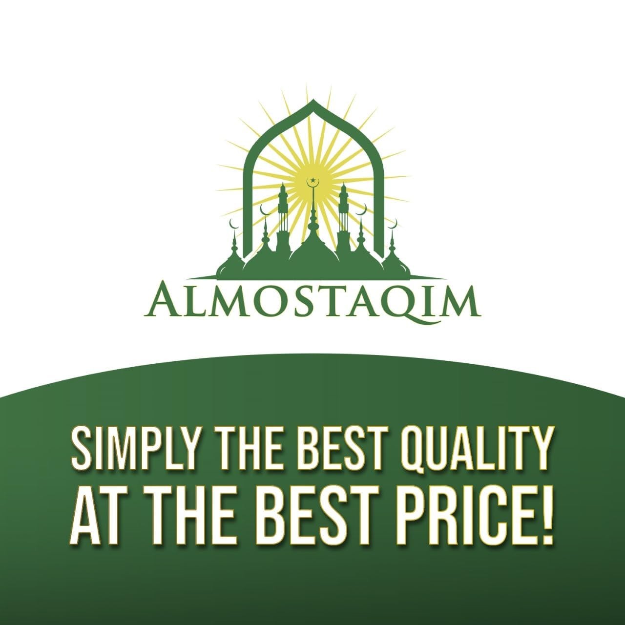 ALMOSTAQIM Educational Prayer Mat for Teens 2'3" x 3'11" (Rectangular), Black