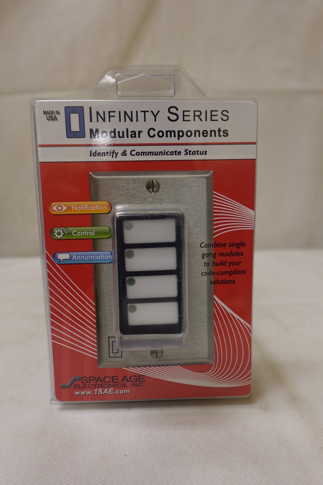 Space Age Electronics - Fire Alarm 4-Zone Annunciator Module IAMZ / IAM4Z