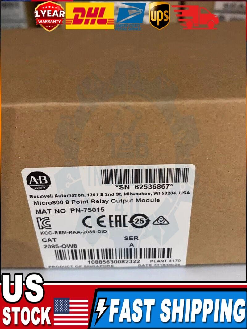 NEW Allen-Bradley 2085-OW8 Micro800 8 Point Relay Output Module