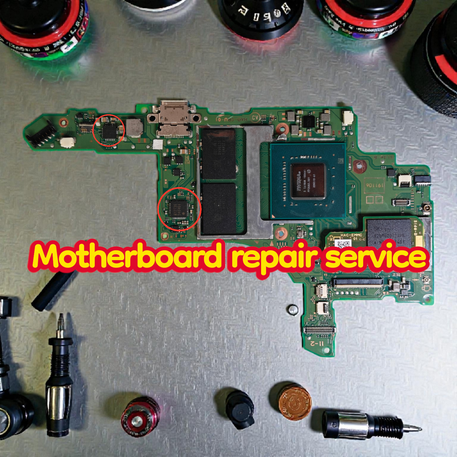 Nintendo Switch v1 v2 or lite Any Motherboard Micro soldering CPU repair service