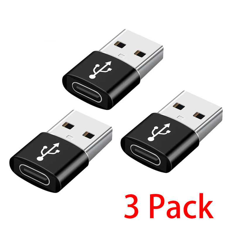 3 PACK USB C 3.1 Type C Female to USB 3.0 Type A Male Port Converter Adapter NEW