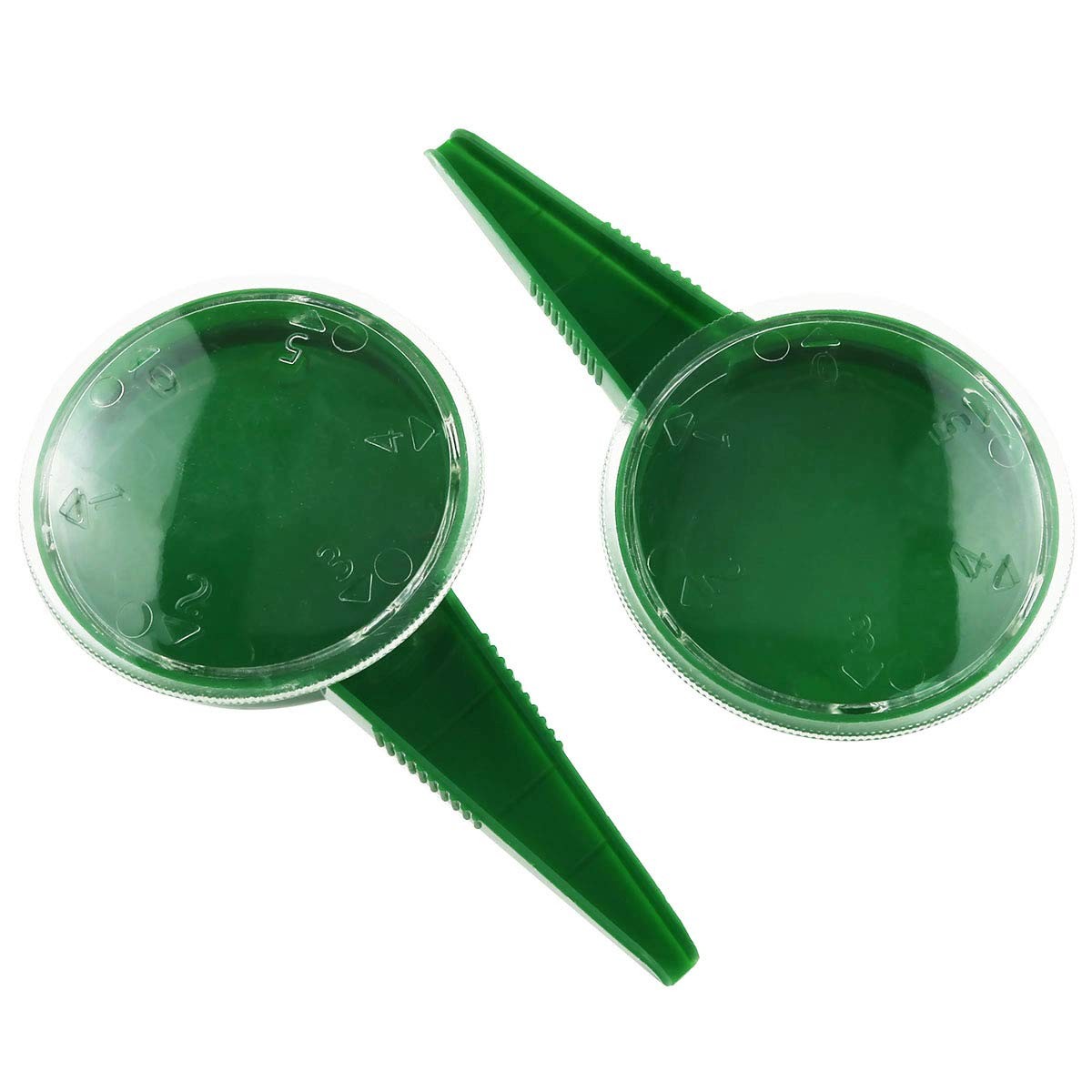 E-outstanding 2PCS Seed Dispenser Garden Plant Adjustable Seeder Sower green