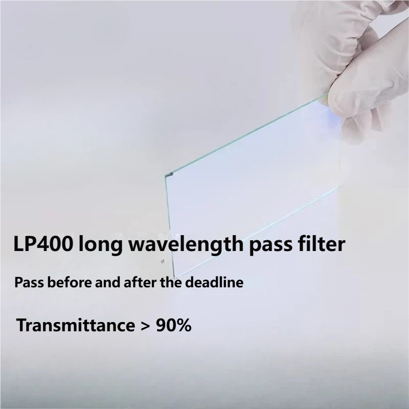 1PC LP400 Long Pass Filter, Cut-On 400nm, Coated, Block Below 400nm Pass Above