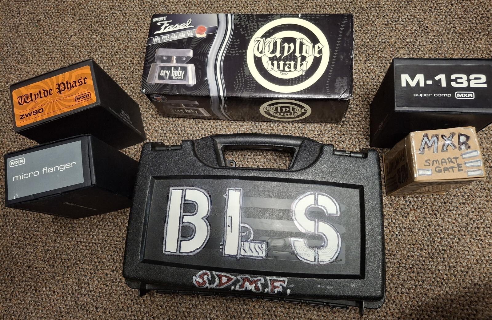Lot Of 7 MXR Pedals! Zakk Wylde Dunlop Wah, Phase, Overdrive, Chorus, Flanger!