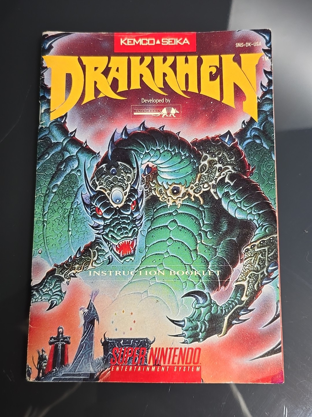 Drakkhen Snes Manual ONLY AUTHENTIC
