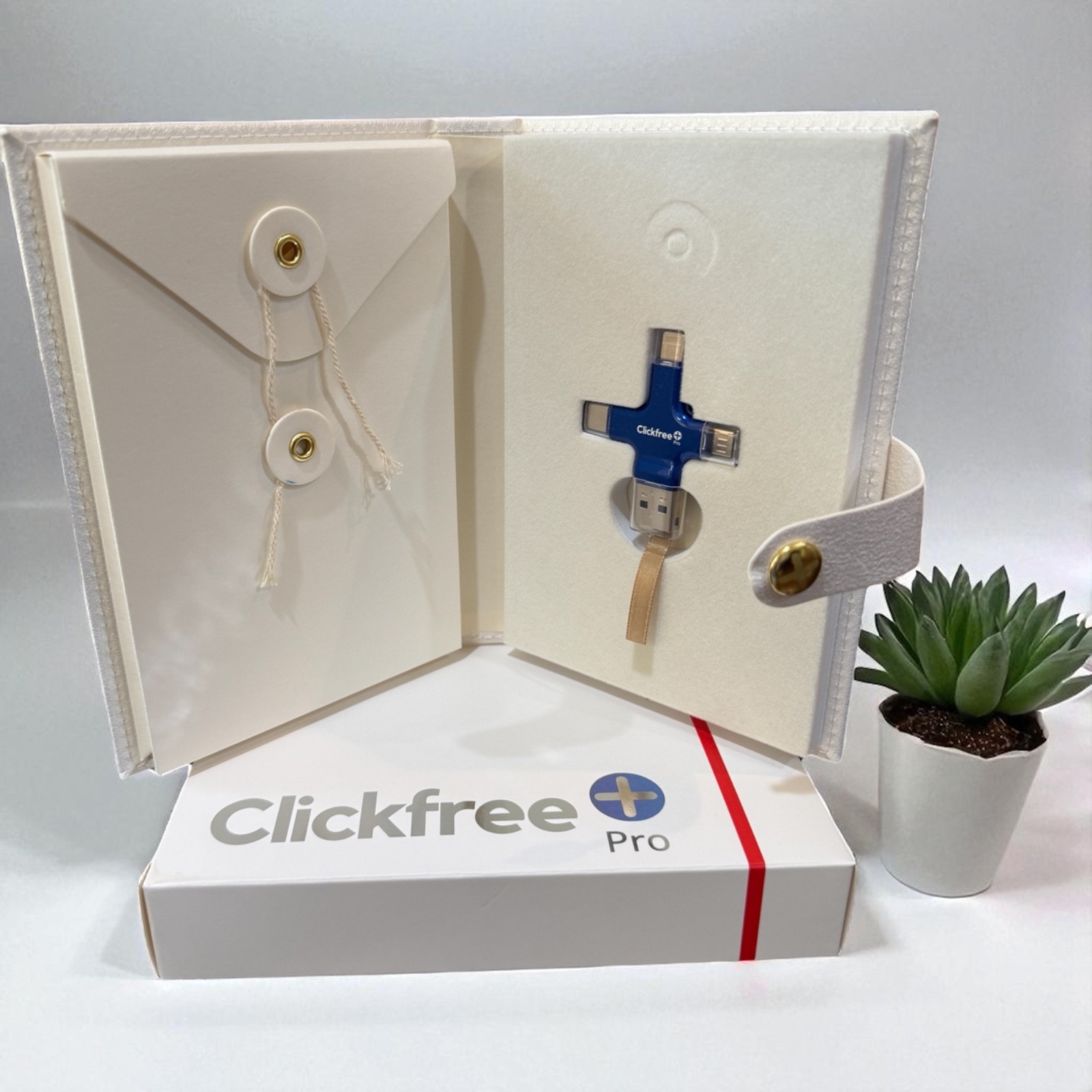 Clickfree Pro Universal Photo and Video Storage Device - NAVY BLUE
