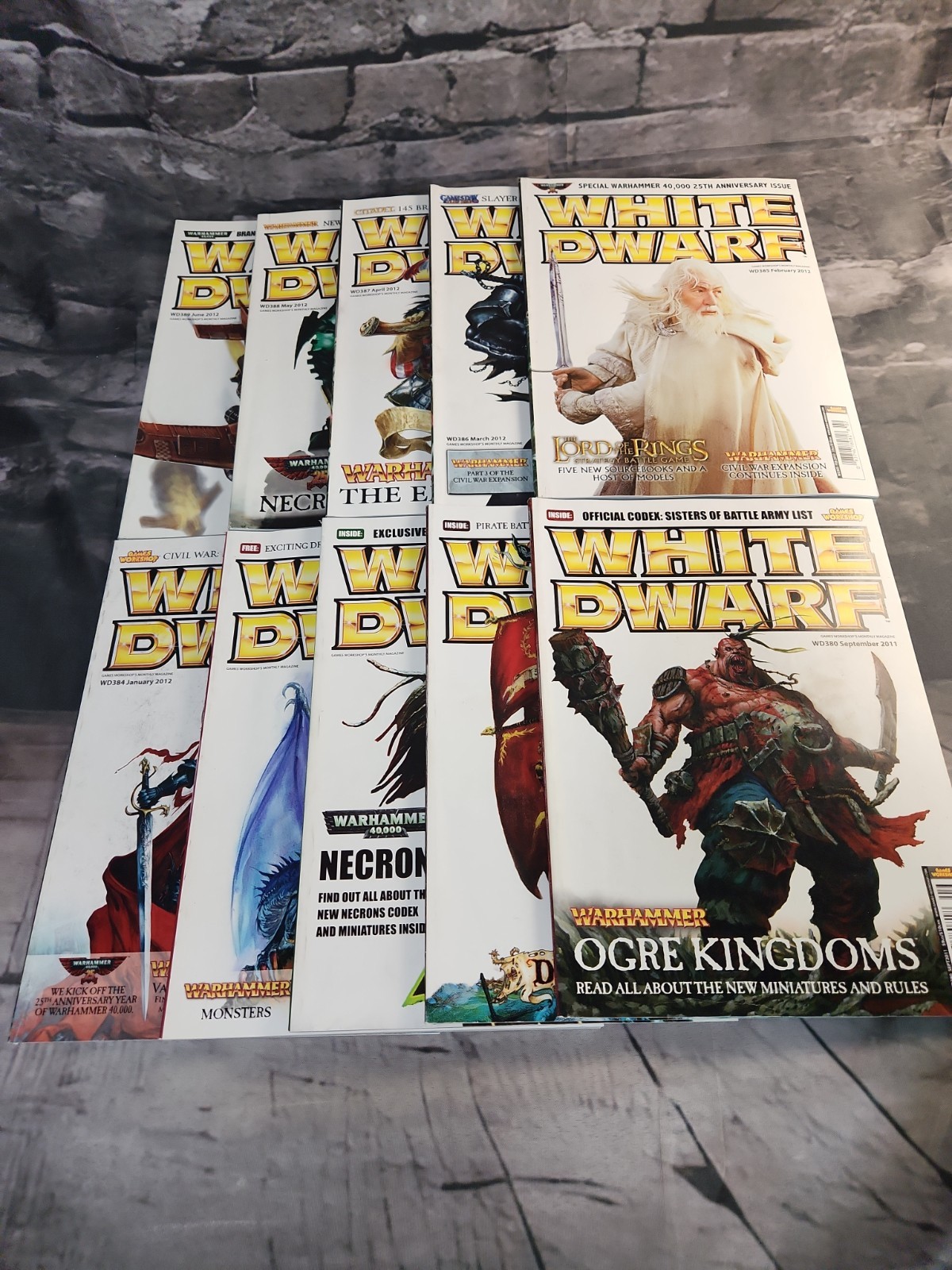 White Dwarf Magazine Lot Issues #380-389