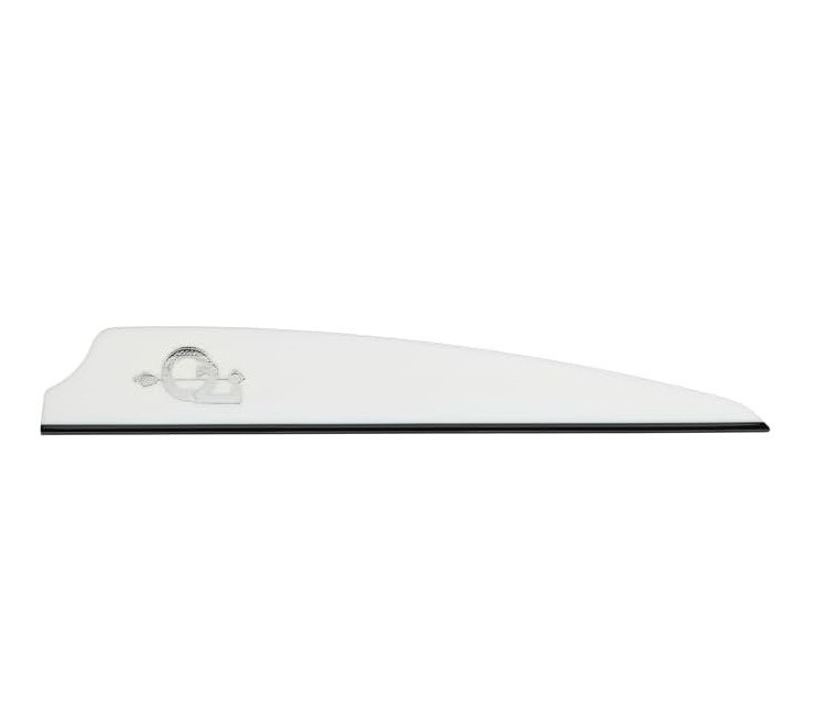 Q2i Fusion X-II High-Performance Arrow Fletching Vanes - White, 3.5" 100ct
