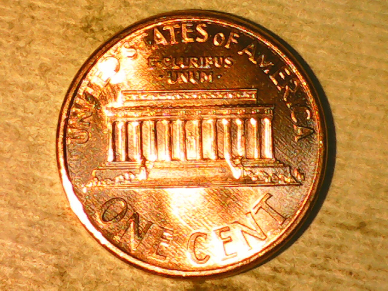 1995 Penny Die Chips Obverse