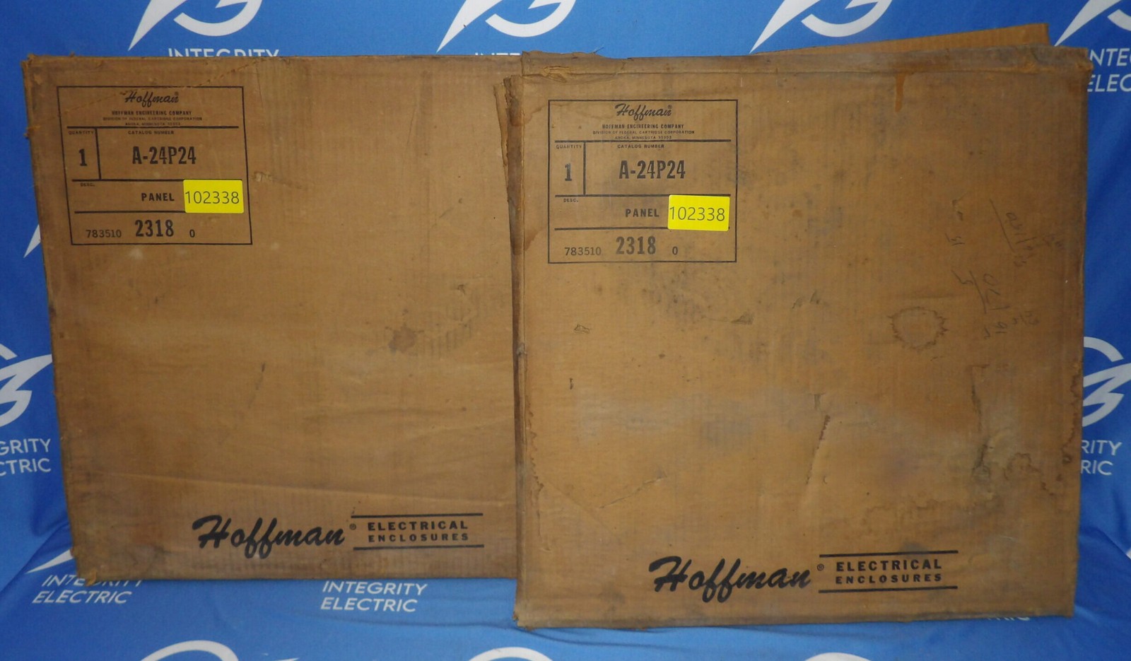 Lot of 2 NIB Hoffman A-24P24 21"x 21" Steel Interior Panels + 1 Year Warranty
