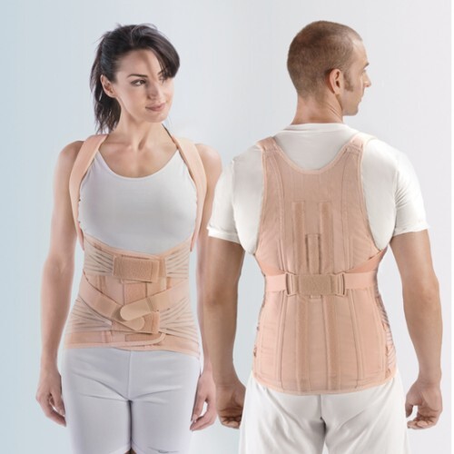 FGP DORSOFIXO' SEMI-RIGID CORSET WITH SHOULDER STRAPS