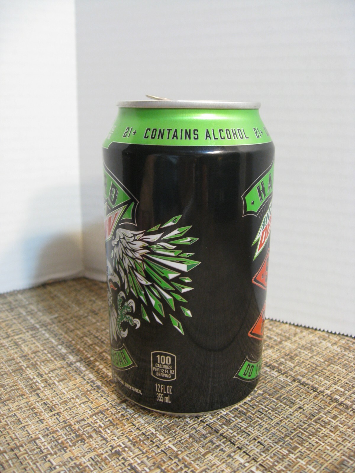 Mountain Dew EMPTY Can - HARD Mountain Dew - Regular (Green) - Eagle Graphics