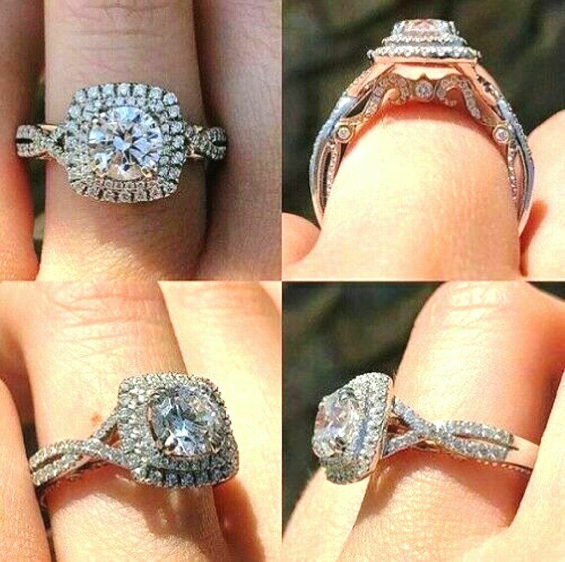 Lab-Created 2.80 Ct Round Cut White Diamond Wedding Ring 925 Sterling Silver