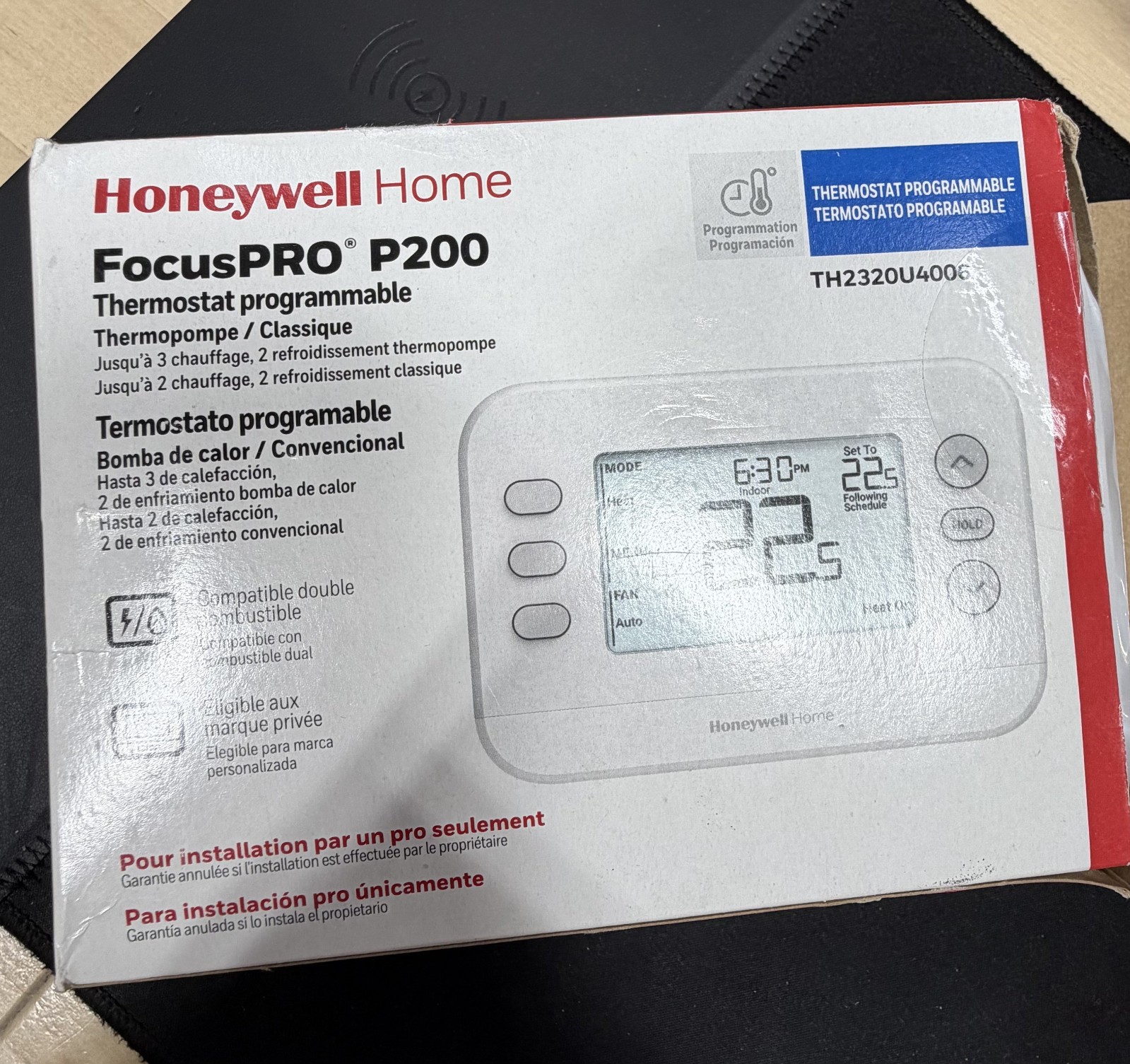 Honeywell Home TH2320U4006 FocusPRO P200 Programmable Thermostat