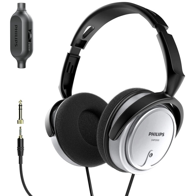 PHILIPS Over Ear Wired Stereo Headphones Studio Monitoring and Recording Headset