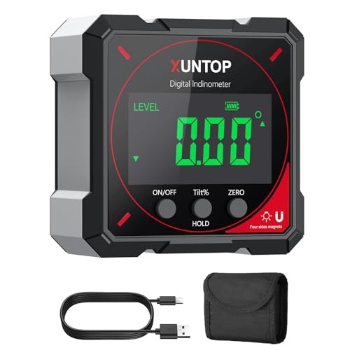 4 * 90°Digital Angle Finder 4-side Strong Magnetic Digital Level Box with VA