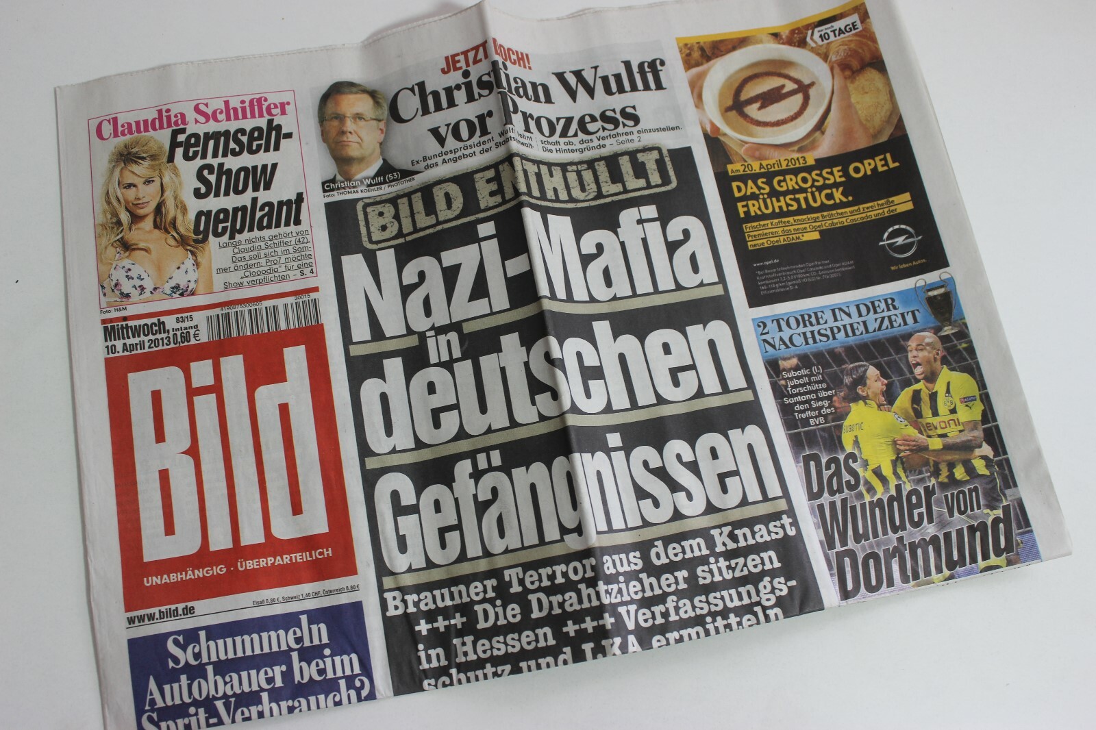 BILDzeitung 10/04/2013 April 10/4/2013 Special Occasion Gift