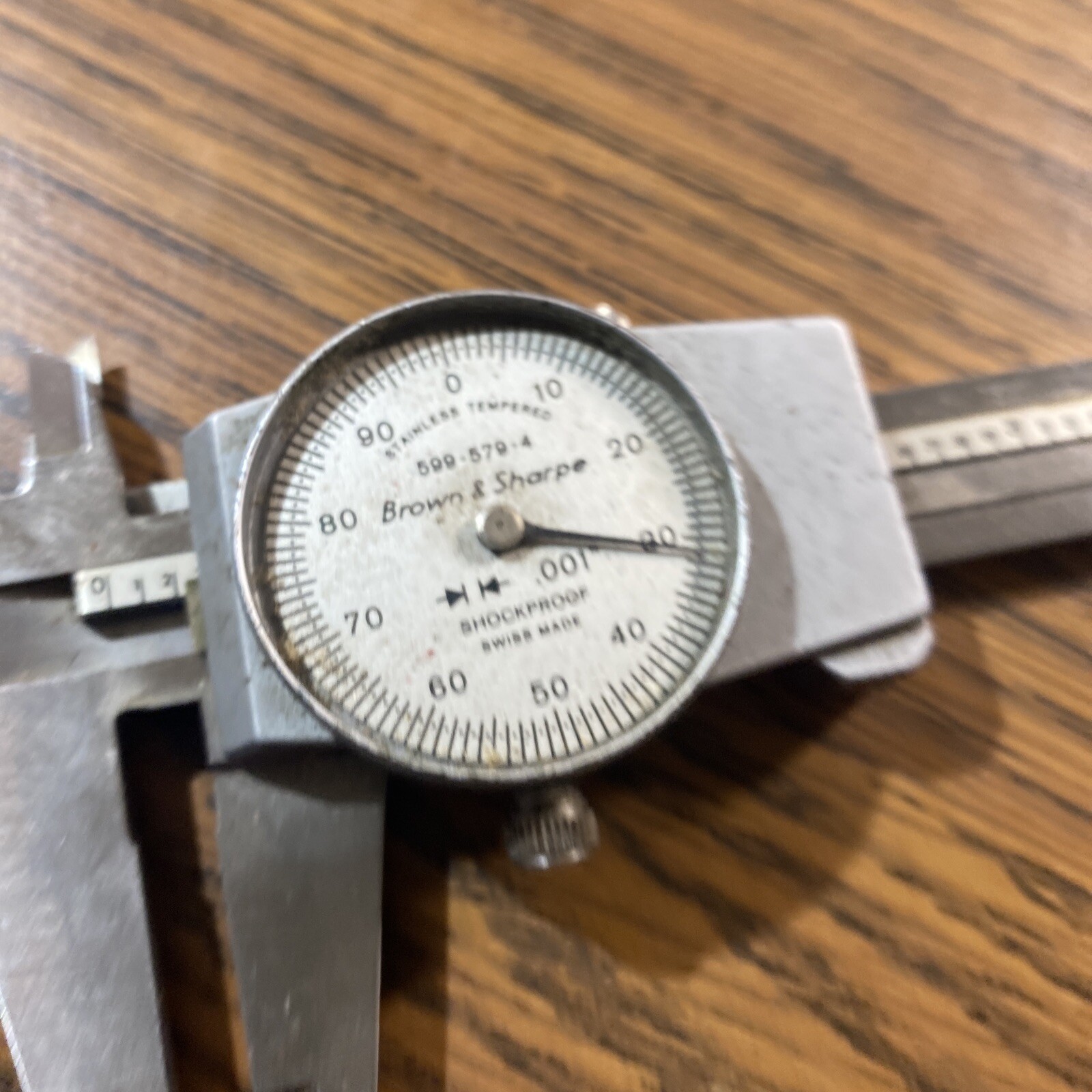 Brown & Sharpe 599-579-4 Dial Caliper 0 - 6" - Silver Missing Glass