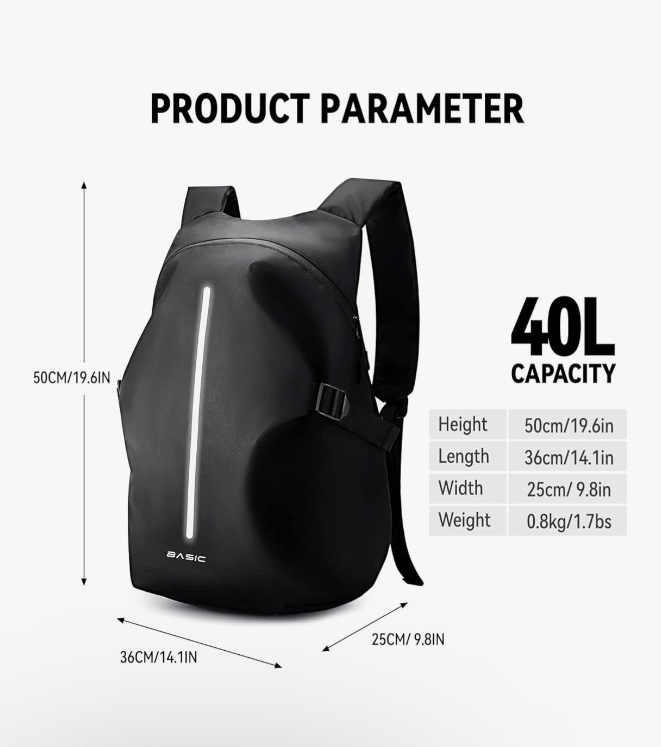 Reflective Motorcycle Backpack